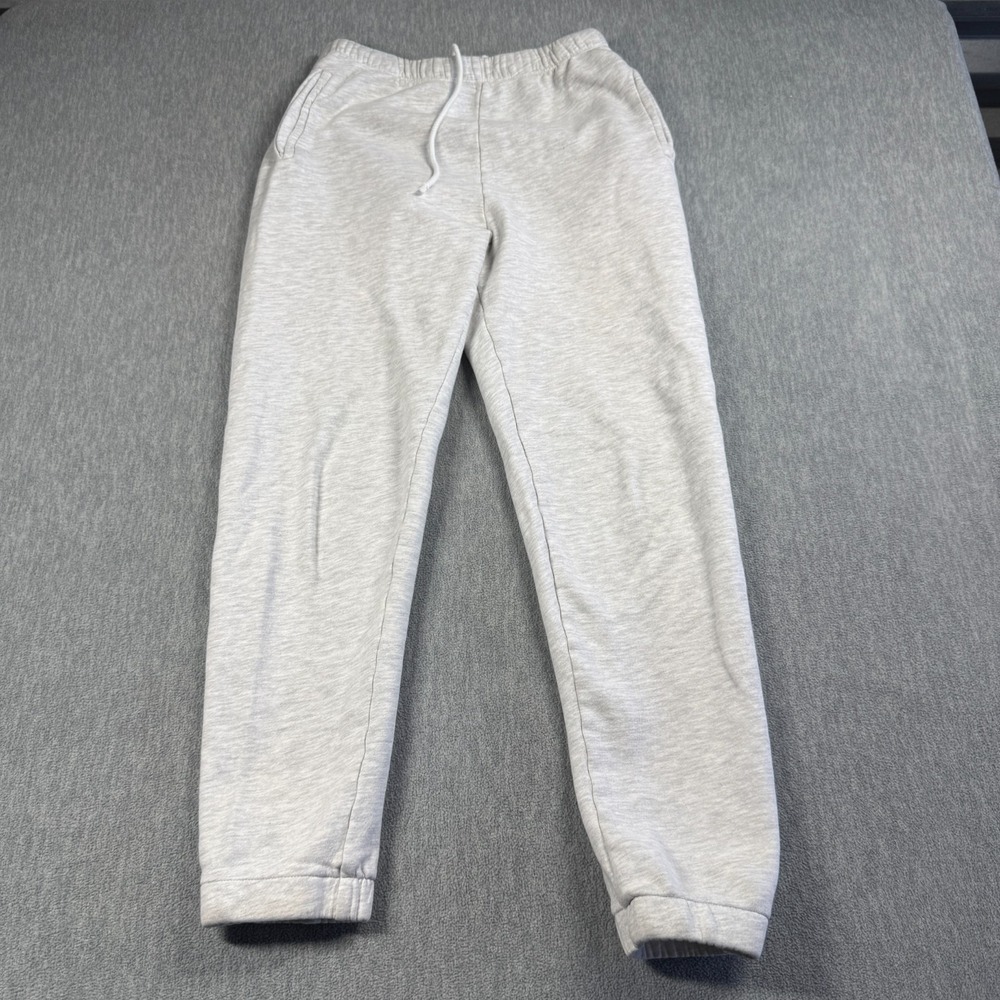 Joah Brown Sweatpants Womens M/L Gray Fleece Heavyweight Drawstring Lounge
